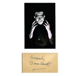 BRITISH MOVIE STARS: BORIS KARLOFF. (1887-1967). Previously lot 260