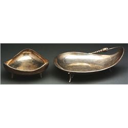 Mid-Century Modern Mexican Sterling Silver trays.