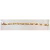 Image 1 : 14K Gold Bamboo Style Pattern Bracelet .37 Troy Ounces