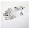 Image 1 : Creation Diamond Butter Earring 1.60Ct 18k W/g Overlay