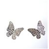 Image 2 : Creation Diamond Butter Earring 1.60Ct 18k W/g Overlay
