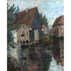 JEAN ANACKER (Germany, 1878-1955) Munich Grist Mill.