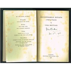 VINTAGE BOOKS: HONOURABLE ESTATE.