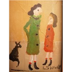 L.S. LOWERY (1887-1976): WOMAN AND DAUGHTER. Previously lot 398