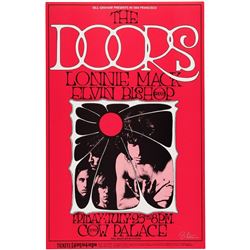 BILL GRAHAM CONCERT POSTER BG-186 FEATURING THE DOORS.