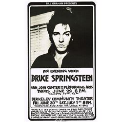 RANDY TUTEN SIGNED BRUCE SPRINGSTEEN POSTER.