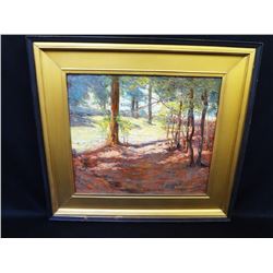 Wilbur Oakes (1876-1934) Original Oil Painting Forest