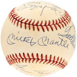 HOME RUN CLUB MULTI-SIGNED BASEBALL.