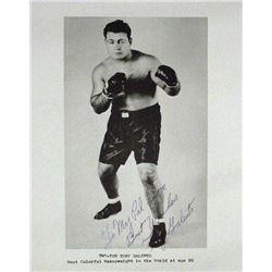 Two-Ton Tony Galento signed photo.