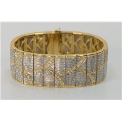 M. Bondanza platinum, 18 karat gold bracelet set.