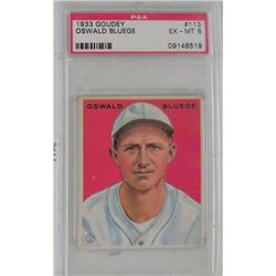1933 Goudey Oswald Bluege PSA 6