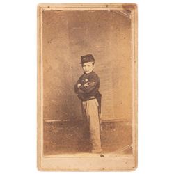 Johnny Clem CDV with Clipped Signature as Major General