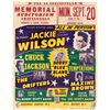 Image 1 : JACKIE WILSON, THE TEMPTATIONS 1965 CHATTANOOGA POSTER.