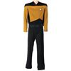 Image 1 : Worn Starfleet Uniform from Star Trek: The Next Generation later style tunic & pants.