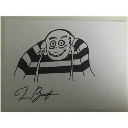 TIM BURTON (1958-). - Addams family drawing.