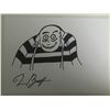 Image 1 : TIM BURTON (1958-). - Addams family drawing.