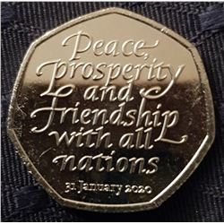BREXIT 50P COIN.