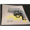 Image 1 : ANDY WARHOL: Revolver gun drawing.