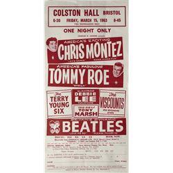THE BEATLES COLSTON HALL ORIGINAL UK HANDBILL.