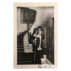 Helmut Newton signed photo.