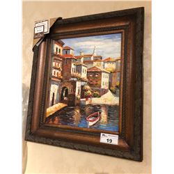 PAINTING WITH WOODEN FRAME - VENICE