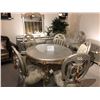 Image 3 : FORMAL DINING ROOM SET WITH ROUND TABLE, SIX CHAIRS AND MATCHING BUFFET WITH MIRROR
