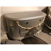 Image 1 : SILVER SIDE BOARD WITH GOLD TRIM.  RETAIL $3,650.00