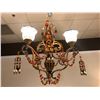 Image 1 : BEADED CHANDELIER.  RETAIL $2,250.00