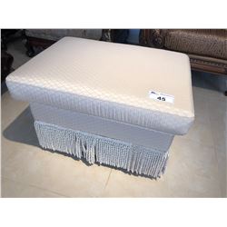 CREAM COLOUR OTTOMAN WITH TASSELS