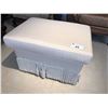Image 1 : CREAM COLOUR OTTOMAN WITH TASSELS