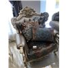 Image 3 : FORMAL LIVING ROOM SET WITH LOVE SEAT AND TWO MATCHING CHAIRS  C/W THROW CUSHIONS. RETAIL