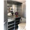 Image 2 : SILVER MODERN LOOK FOUR DOOR BAR CABINET WITH TOUCH LIGHTING.