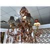 Image 1 : LARGE BEADED CHANDELIER.  RETAIL $3,500.00