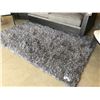 Image 1 : SILVER LONG SHAG AREA RUG.  APPROX. 5' X 8'