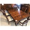 Image 2 : CONTEMPORARY WOODEN INLAYED FORMAL DINING ROOM SUITE.  INCLUDES TABLE WITH TWO LEAVES, SIX
