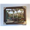 Image 1 : PAINTED ARTWORK WITH WOODEN FRAME - TUSCANY