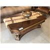 Image 1 : WOODEN INLAYED TWO PC. COFFEE TABLE SET WITH COFFEE AND END TABLES.  RETAIL $3,600.00