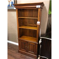 MAHOGANY BOOKSHELF.  APPROX. 6' TALL.  RETAIL $1,580.00