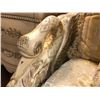 Image 2 : OVER SIZED LOUNGE CHAIR WITH CARVED GOOSE NECK ARMS.  RETAIL $3,600.00