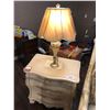 Image 1 : IVORY COLOURED ACCENT STAND.  RETAIL $1,450.00