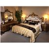 Image 1 : MADE IN ITALY SPECTACULAR FORMAL BEDROOM SUITE INCLUDES: KING SIZE BED WITH MATTRESS AND LINENS,
