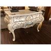 Image 1 : IVORY COLOURED PAINTED FRONT ENTRANCE STAND.  RETAIL $3,050.00