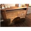 Image 1 : MODERN LOOK DARK WOOD SIDE CABINET.  RETAIL $2,750.00