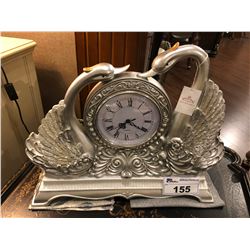 DOUBLE GOOSE NECK TABLE CLOCK.