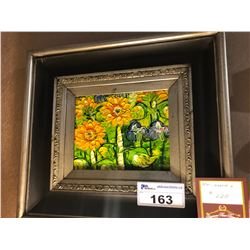 SMALL WOOD FRAME PAINTING