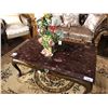 Image 1 : STONE TOP COFFEE TABLE.  RETAIL $2,350.00