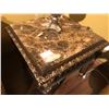 Image 3 : MARBLE TOP TWO PC. COFFEE TABLE SET INCLUDES COFFEE AND END TABLES.  RETAIL $3,950.00
