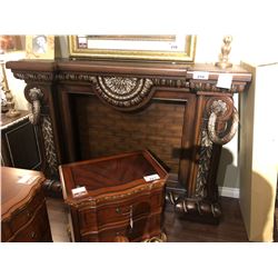 LARGE FIREPLACE MANTLE.  RETAIL $3,500.00