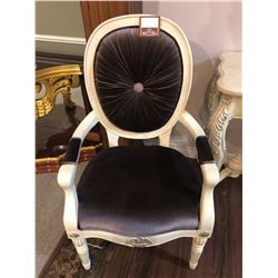 MARBLE TOP HALL STAND WITH SIDE CHAIR