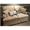 Image 2 : OVERSTUFFED SOFA AND LOVESEAT SET WITH THROW CUSHIONS.  RETAIL $6,500.00